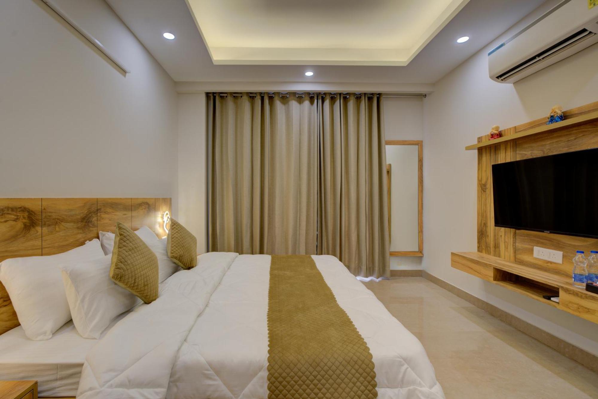 1 Bhk Serviced Apartments Near Millennium City Centre Gurugram With Private Washing Machine Gurgaon Esterno foto