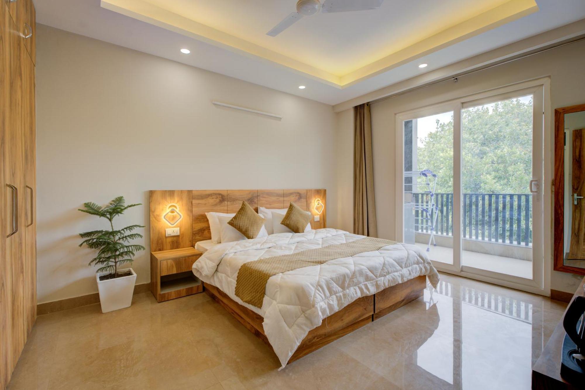 1 Bhk Serviced Apartments Near Millennium City Centre Gurugram With Private Washing Machine Gurgaon Esterno foto