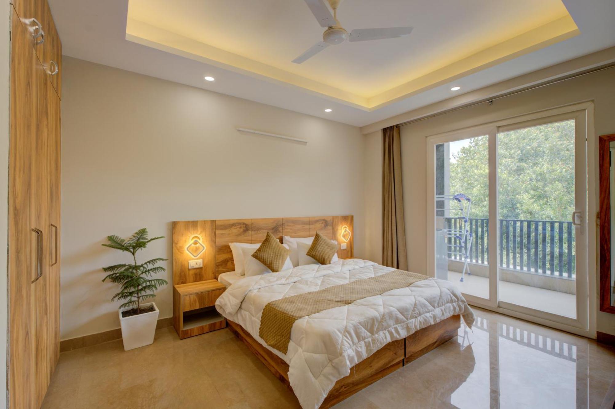 1 Bhk Serviced Apartments Near Millennium City Centre Gurugram With Private Washing Machine Gurgaon Esterno foto