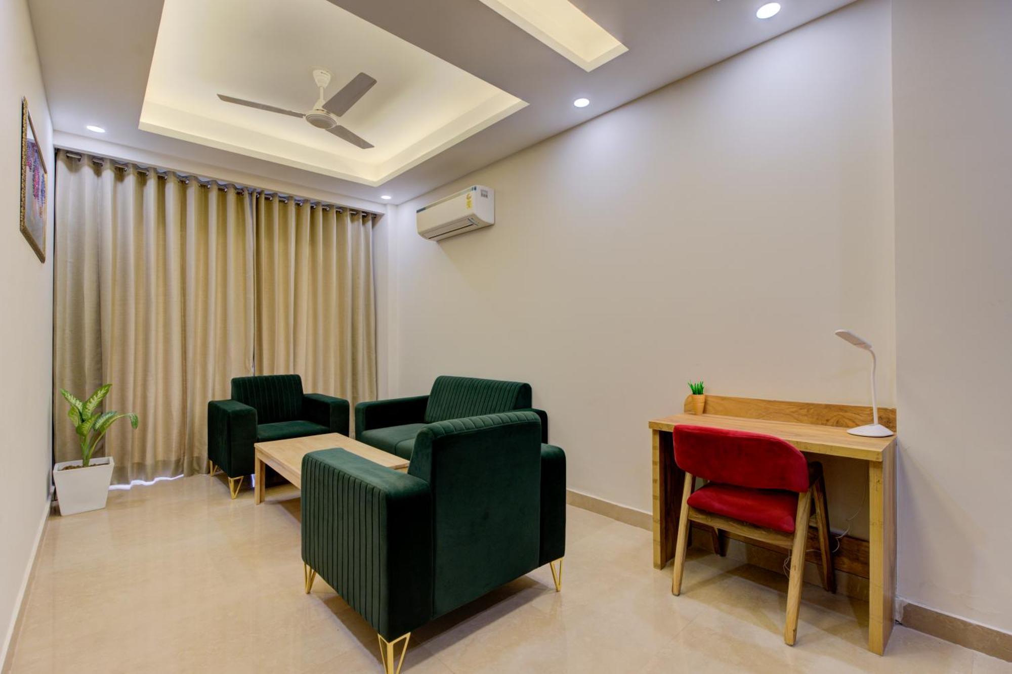 1 Bhk Serviced Apartments Near Millennium City Centre Gurugram With Private Washing Machine Gurgaon Esterno foto